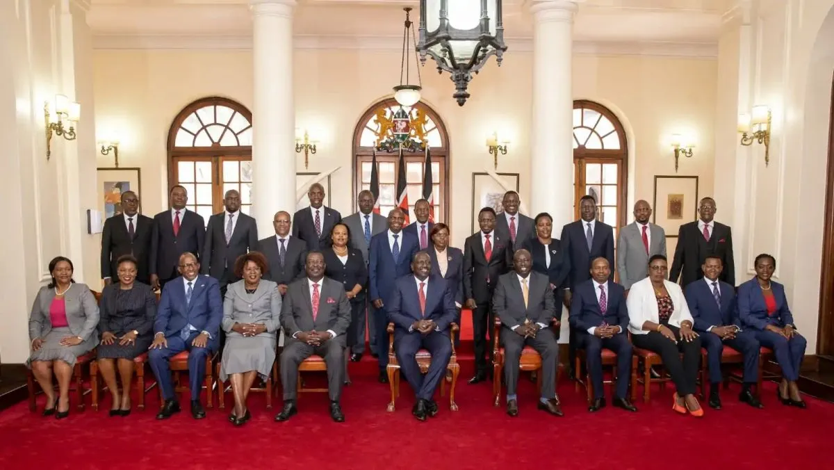 PRESIDENT RUTO UNVEILS HIS NEW CABINET SHORTLY AFTER HOLDING TALKS WITH FORMER CSs